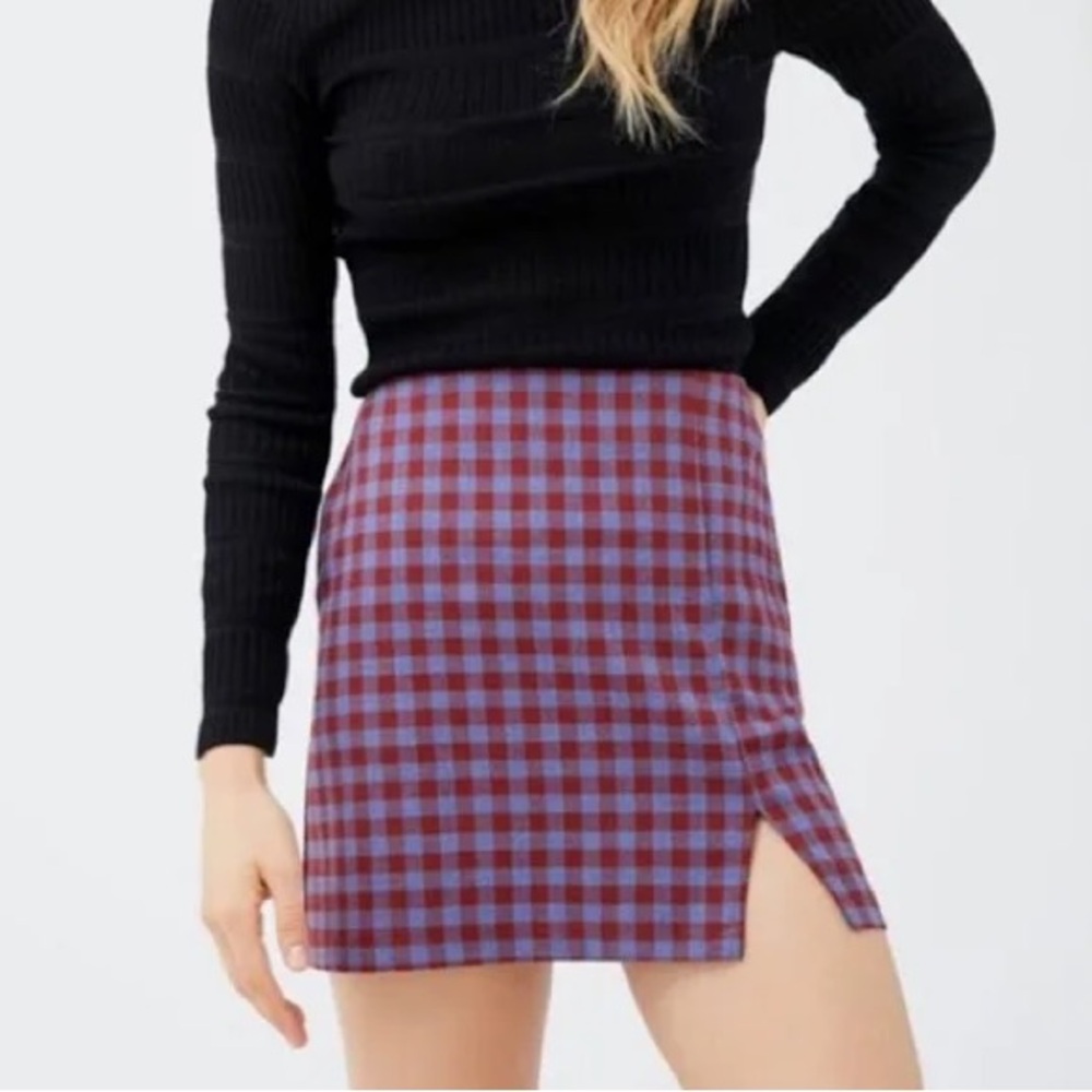Urban outfitters plaid skirt